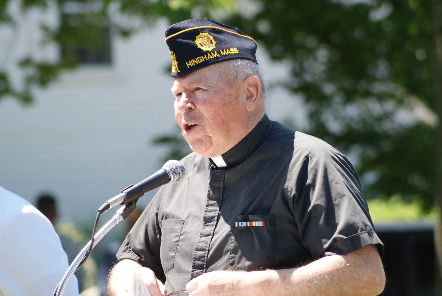 Rev. John McHugh delivers the Invocation